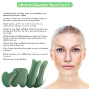 Rose Quartz Face Massager Gua Sha Scraper Natural Jade Stone