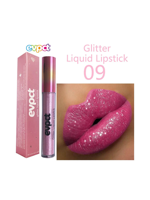 Waterproof matte diamond pearl liquid shimmer glitter Lip Gloss