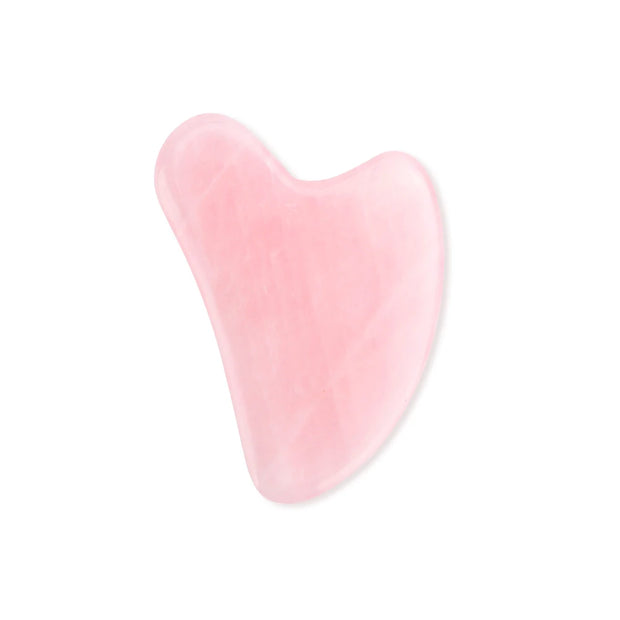 Rose Quartz Face Massager Gua Sha Scraper Natural Jade Stone