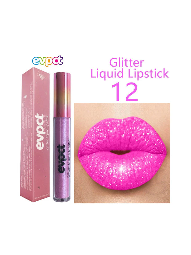 Waterproof matte diamond pearl liquid shimmer glitter Lip Gloss