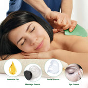 Rose Quartz Face Massager Gua Sha Scraper Natural Jade Stone