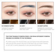 5 Color waterproof mascara enhanced Eyebrow Make-up pen.
