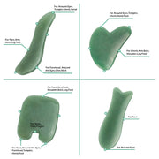 Rose Quartz Face Massager Gua Sha Scraper Natural Jade Stone