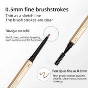 5 Color waterproof mascara enhanced Eyebrow Make-up pen.