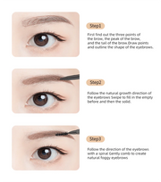 5 Color waterproof mascara enhanced Eyebrow Make-up pen.