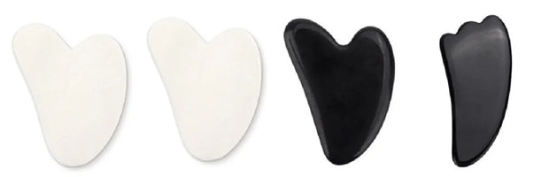 Rose Quartz Face Massager Gua Sha Scraper Natural Jade Stone