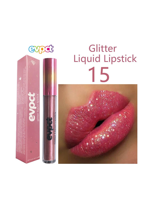 Waterproof matte diamond pearl liquid shimmer glitter Lip Gloss