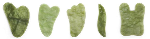 Rose Quartz Face Massager Gua Sha Scraper Natural Jade Stone