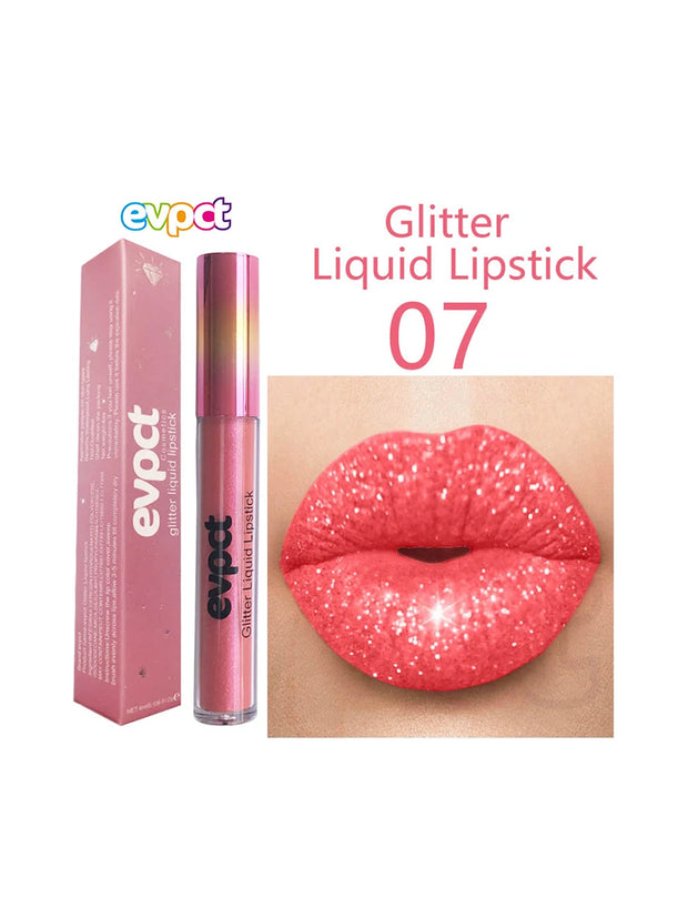 Waterproof matte diamond pearl liquid shimmer glitter Lip Gloss