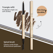 5 Color waterproof mascara enhanced Eyebrow Make-up pen.