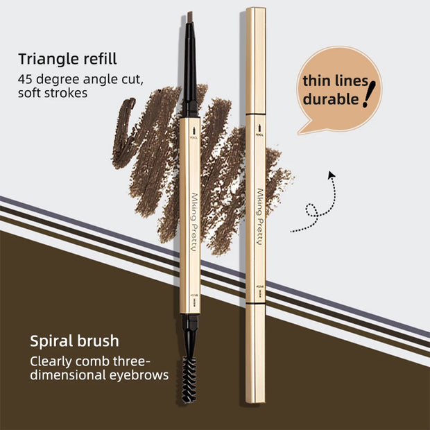 5 Color waterproof mascara enhanced Eyebrow Make-up pen.