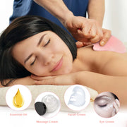 Rose Quartz Face Massager Gua Sha Scraper Natural Jade Stone