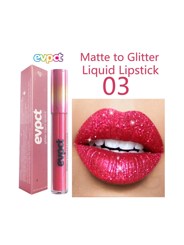 Waterproof matte diamond pearl liquid shimmer glitter Lip Gloss
