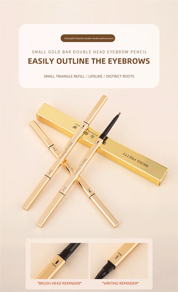 5 Color waterproof mascara enhanced Eyebrow Make-up pen.