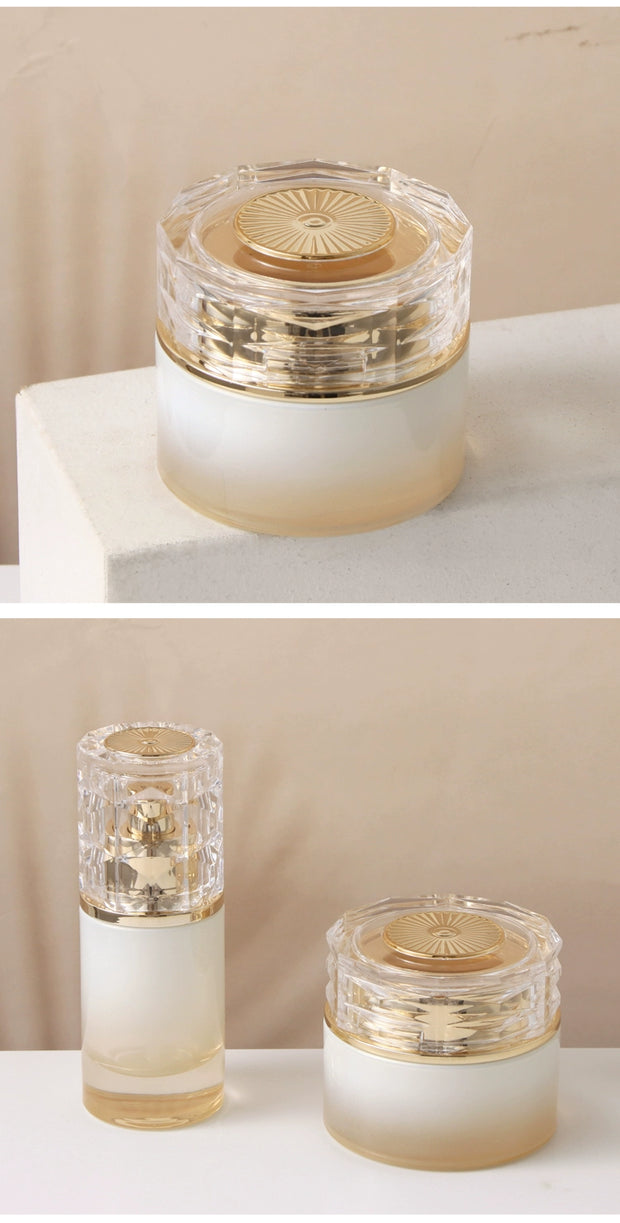 Essence Gradient Color Glass Bottle Cosmetic Packaging Material