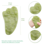 Rose Quartz Face Massager Gua Sha Scraper Natural Jade Stone