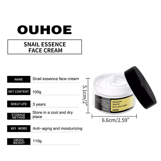 Anti Wri-nkle Cream Snail Serum Face Moisturizer