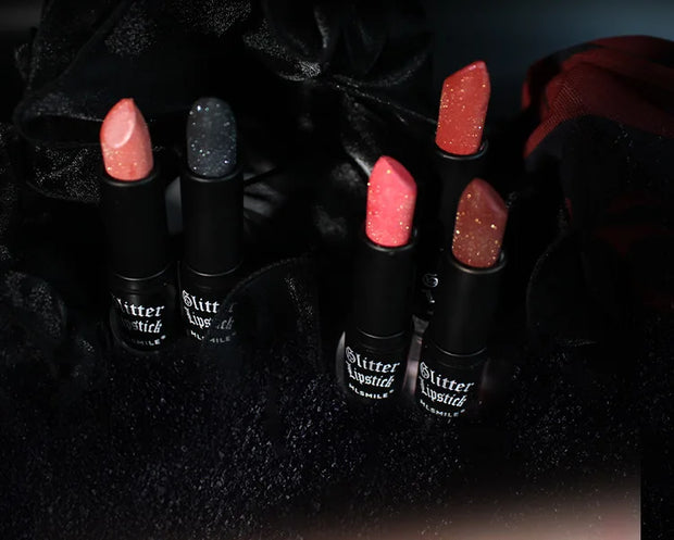 7 color waterproof Nude Glitter non-stick Lipstick Sexy Shimmer