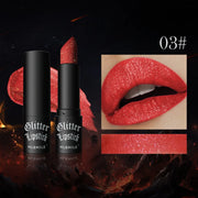 7 color waterproof Nude Glitter non-stick Lipstick Sexy Shimmer