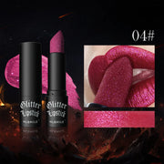 7 color waterproof Nude Glitter non-stick Lipstick Sexy Shimmer