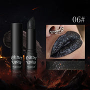 7 color waterproof Nude Glitter non-stick Lipstick Sexy Shimmer