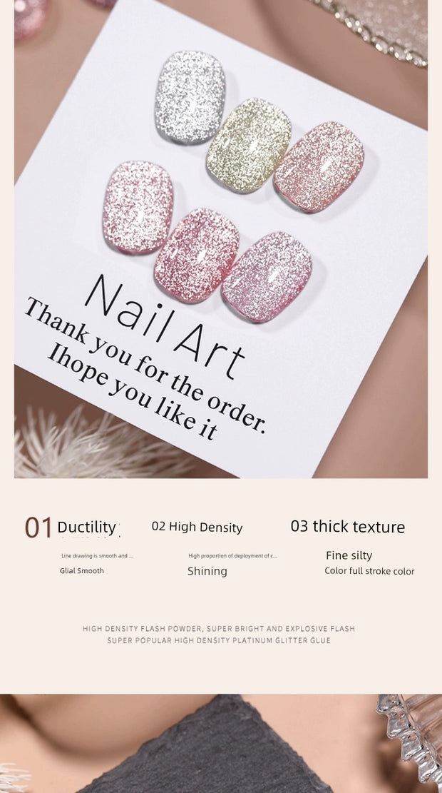 Platinum Gel Nail Polish Flash Gradient Special Cat's Eye