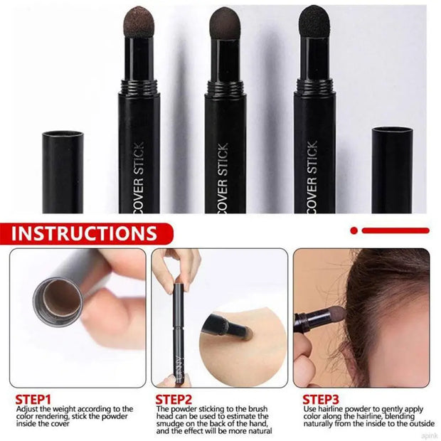 6 Color Hair Line Powder Instantly fills thin hair spots