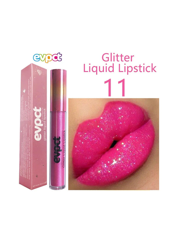 Waterproof matte diamond pearl liquid shimmer glitter Lip Gloss