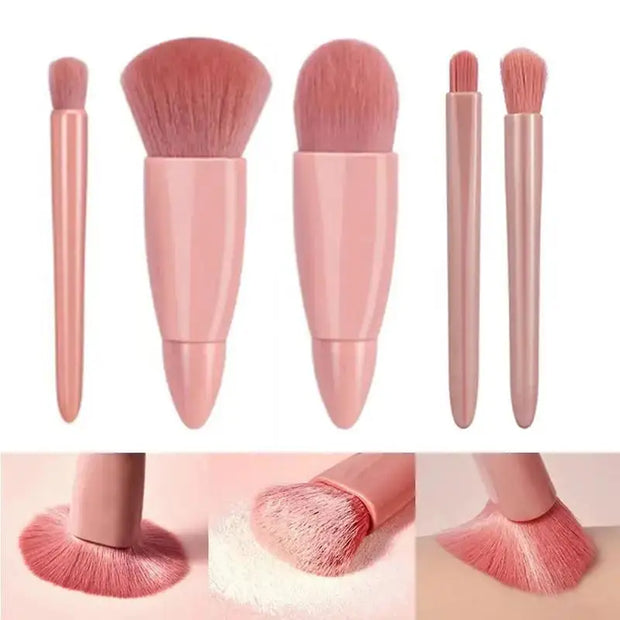 5pcs mini travel Size Makeup Brushes Set