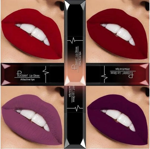 Pudaier 21 Color waterproof matte liquid lip Gloss