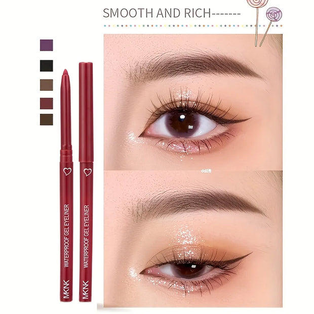 5 Color Eyeliner Pencil, Waterproof and Long-lasting.