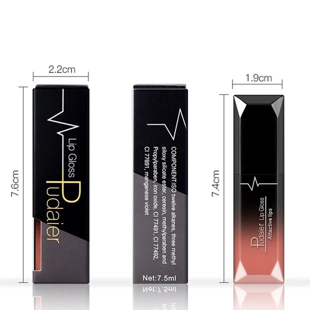 Pudaier 21 Color waterproof matte liquid lip Gloss
