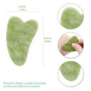 Rose Quartz Face Massager Gua Sha Scraper Natural Jade Stone