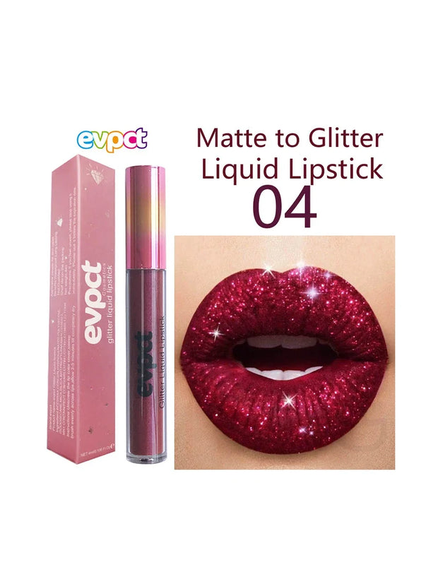 Waterproof matte diamond pearl liquid shimmer glitter Lip Gloss