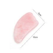 Rose Quartz Face Massager Gua Sha Scraper Natural Jade Stone