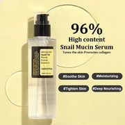 Snail Mucin 96% Korean Skin Care Facial Essence Fading Fine Lines Brightening Anti-Aging serum