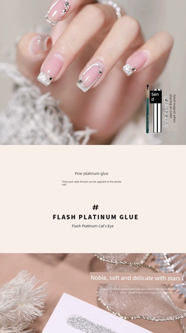 Platinum Gel Nail Polish Flash Gradient Special Cat's Eye