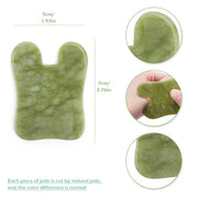 Rose Quartz Face Massager Gua Sha Scraper Natural Jade Stone