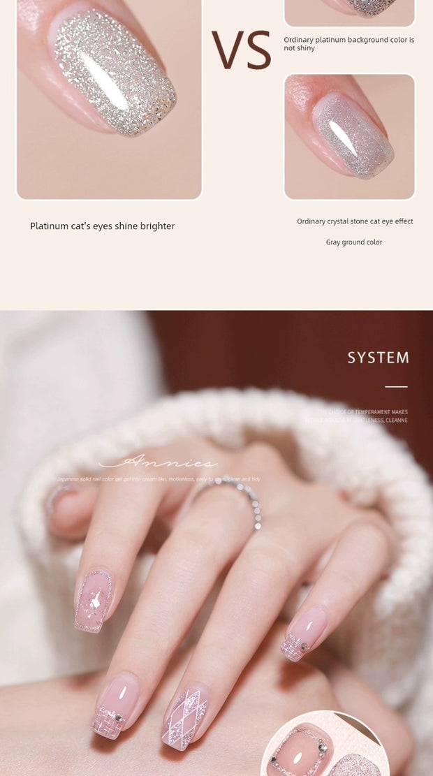 Platinum Gel Nail Polish Flash Gradient Special Cat's Eye