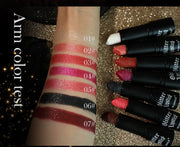 7 color waterproof Nude Glitter non-stick Lipstick Sexy Shimmer