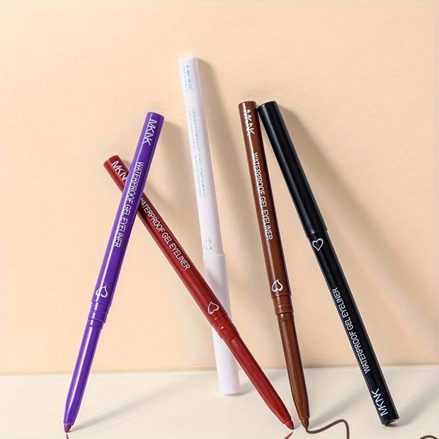5 Color Eyeliner Pencil, Waterproof and Long-lasting.