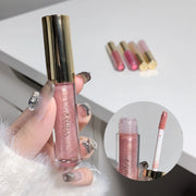 Moisturizing, plump and sparkling lip gloss, water-glossy lip glaze.
