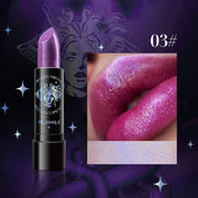 7 color waterproof Nude Glitter non-stick Lipstick Sexy Shimmer