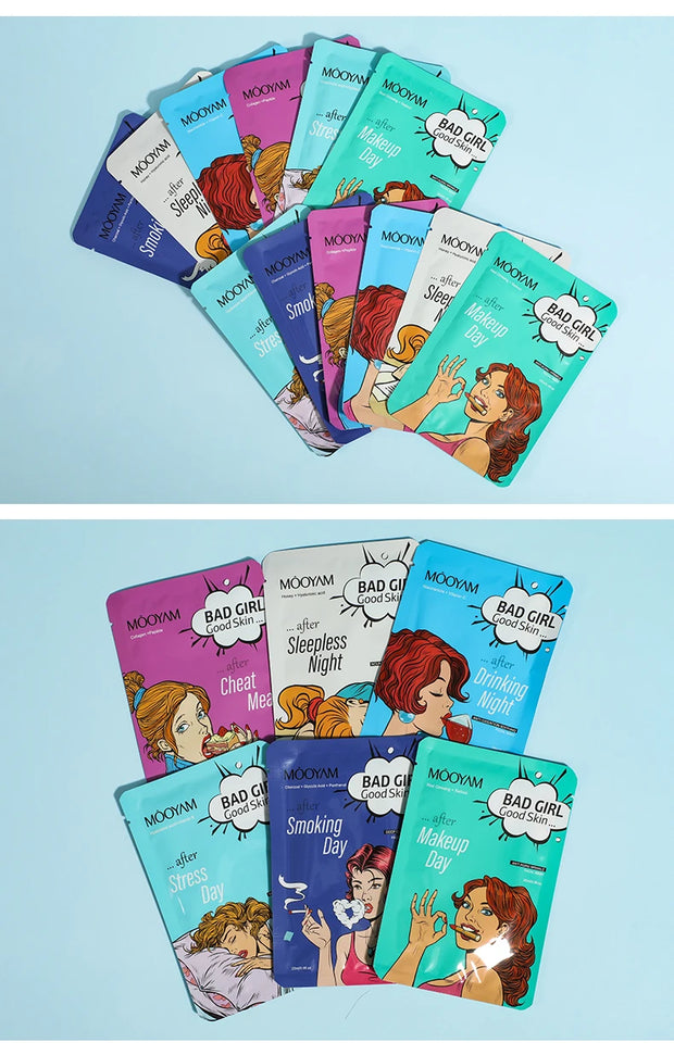 Bad Girl Series Facial Sheet Mask Hyaluronic