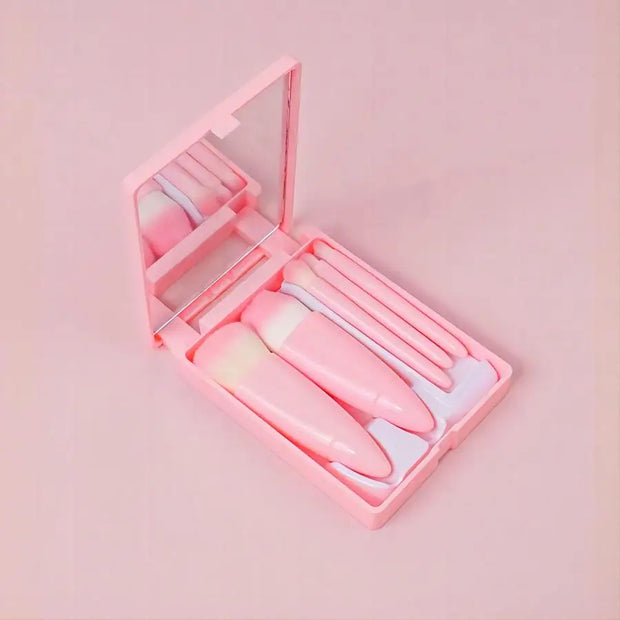 5pcs mini travel Size Makeup Brushes Set
