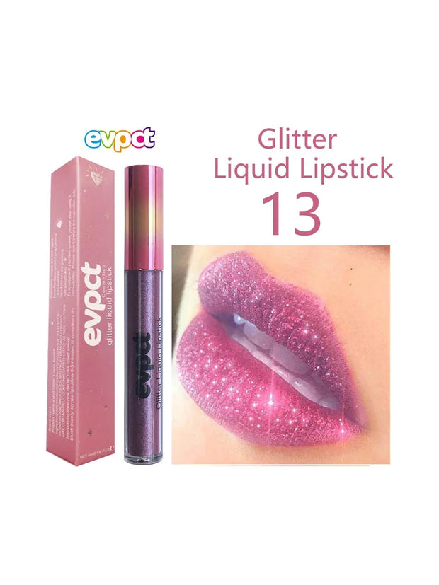 Waterproof matte diamond pearl liquid shimmer glitter Lip Gloss