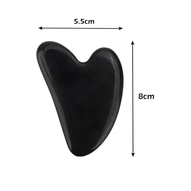 Rose Quartz Face Massager Gua Sha Scraper Natural Jade Stone