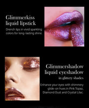 7 color waterproof Nude Glitter non-stick Lipstick Sexy Shimmer