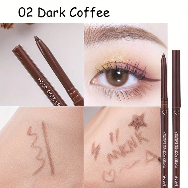 5 Color Eyeliner Pencil, Waterproof and Long-lasting.
