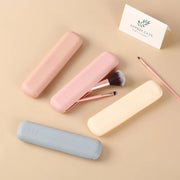 Waterproof silicone travel makeup cosmetic brushes case